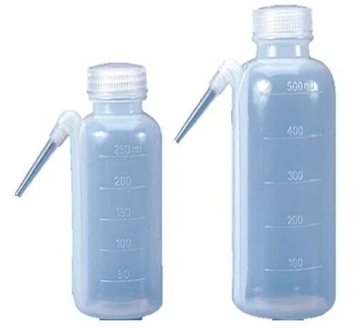 Wash Bottles Diffuser Wash Soap Non spray Clear Bottle For Lab 250mL Pack Of 12