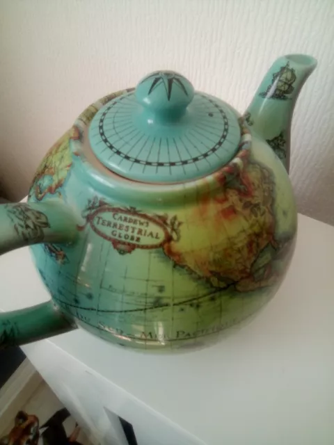 paul cardew terrestrial globe tea pot