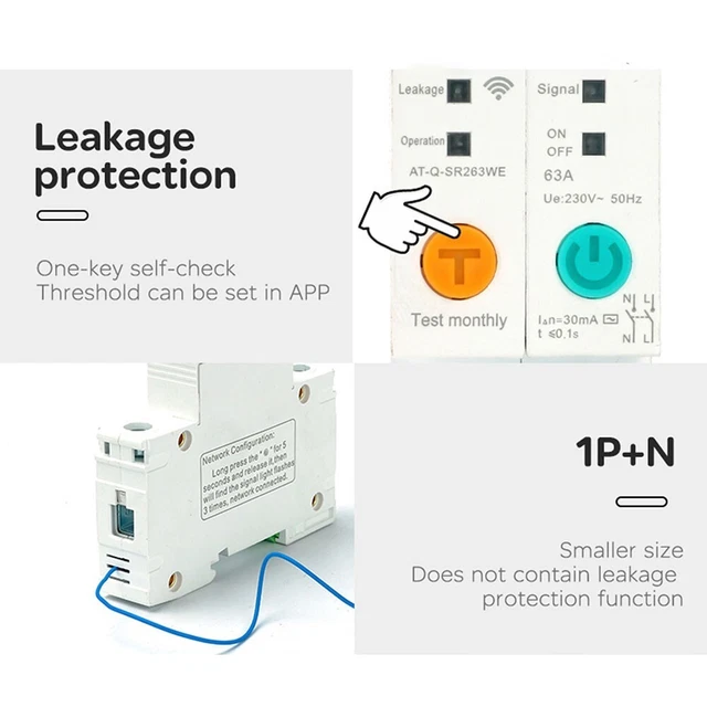 Disjoncteur Wifi contrôlé par application Ewelink avec interaction vocale inte
