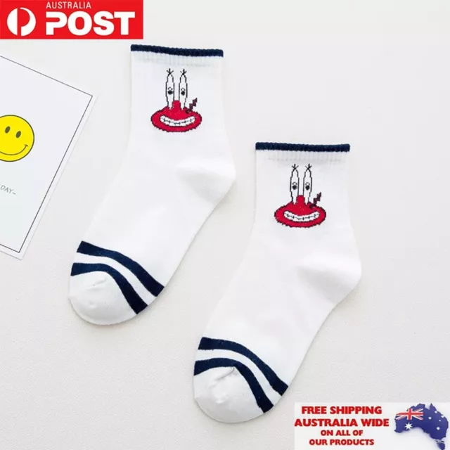 SpongeBob Mr. Krabs Socks Cotton Clothing Novelty Boy Girl Kids Birthday Gift