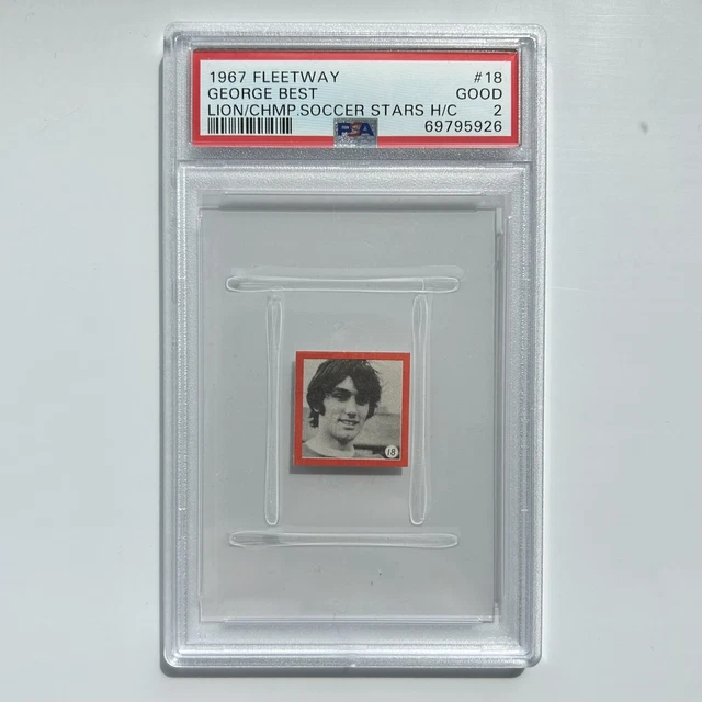 1967 Fleetway Lion & Champion Album Of Soccer Stars George Best #18 PSA 2