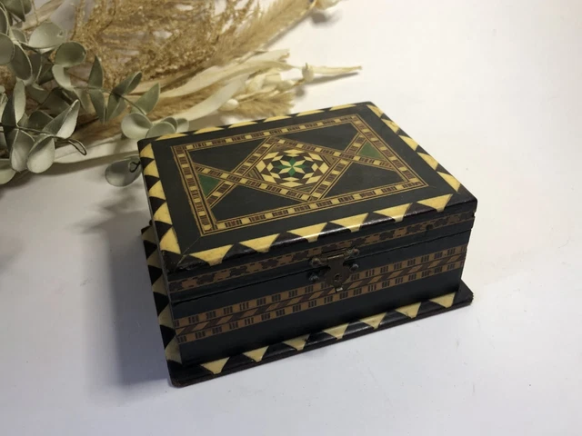 Boîte à Bijoux Marqueterie De Nacre Style Art Deco - Occasion, Bon état