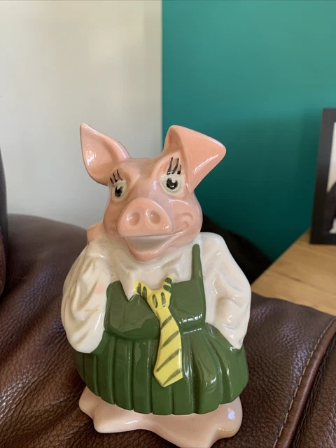 Vintage Wade England Nat West Bank Daughter Pig Piggy Bank Ceramic/porcelain