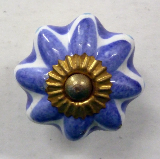 Boutons Porcelaine Céramique Artisanal Poignées Porte Tiroir Placard Armoire