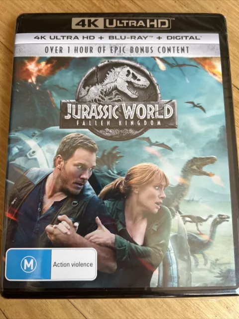 Jurassic World: Fallen Kingdom Movie Film DVD 4K Ultra HD New Sealed M Blu-Ray