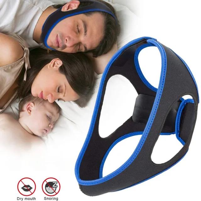 Diadema máscara para dormir cinturón para roncar protección contra ronquidos soporte de dislocación NQL