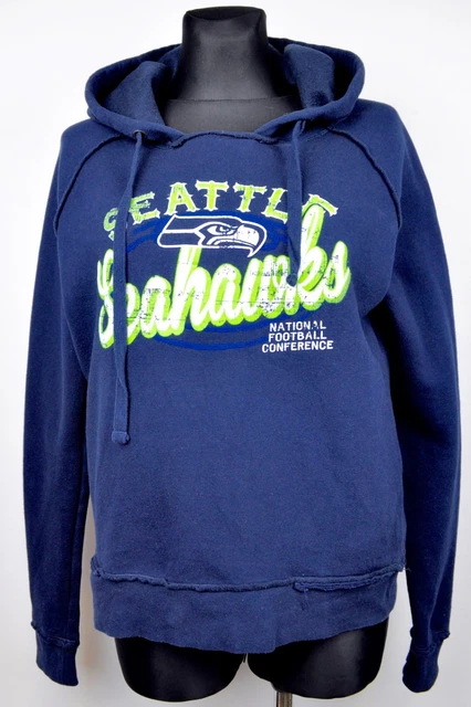 Seattle Seahawks Felpa con Cappuccio M Donna NFL Felpa Da Donna UK 10 12 Felpa
