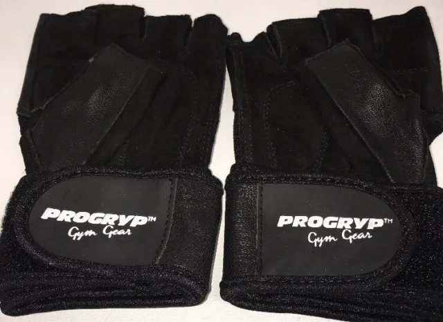PRO GRYP GYM GEAR Weight Lifting Grip Gloves GLADIATORS Leather XS New