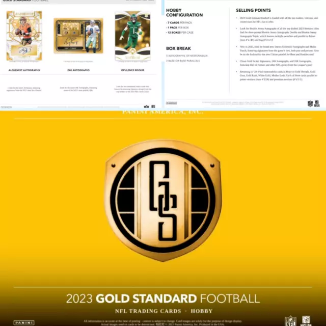 TENNESSEE TITANS 2023 Panini Gold Standard Live 1 Hobby Box !!Read!! 7