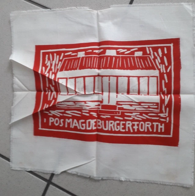 "POS Magdeburgerforth " Tuch/Untersetzer/Decke 34x32cm Kleinbahn Jerichower Land