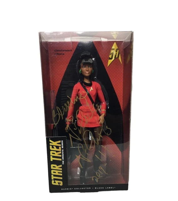 BAMBOLA STAR TREK Lt. Uhura Barbie Mattel Black Label firmata Nichelle Nichols BR EUR 370,55
