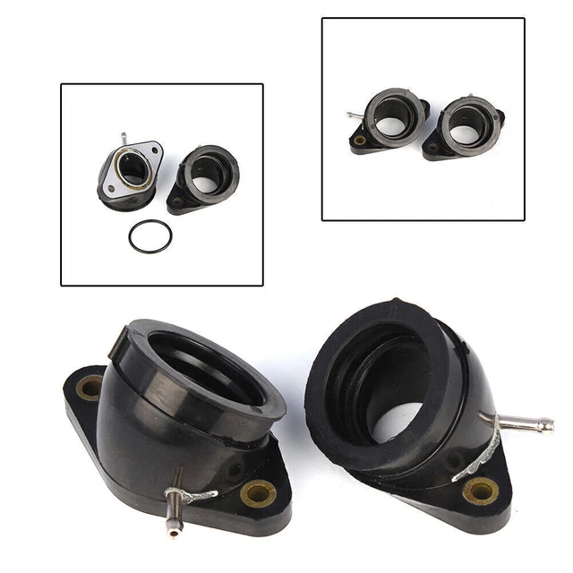 Carburetor Adapter Intake Manifold Boot Fit Yamaha XV400(VIRAGO) XV400&XV500 Blk