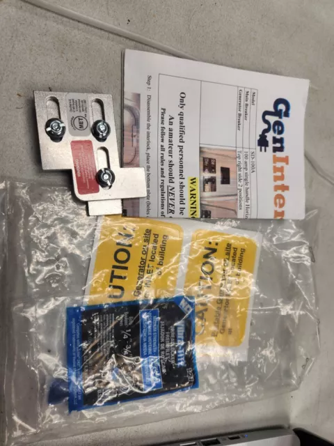 Generator Interlock Kit for Square D QO & Homeline SD100A-3/4 Inch new open pack