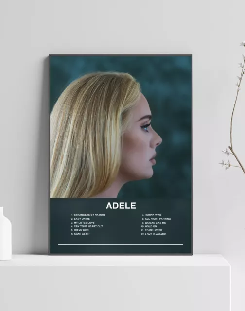 Adele 30 Album Premium Music Poster | Artwork Tracklist