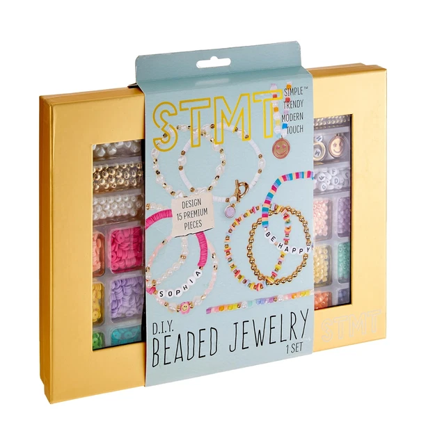 STMT DIY Beaded Jewelry, Makes 15 Premium Jewelry Pieces, Quality Bracelet Ma...