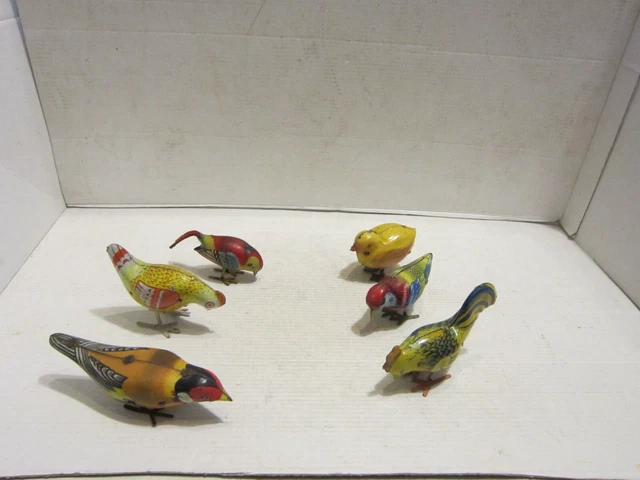Lot De 6 Oiseaux  Divers  Bon Etat