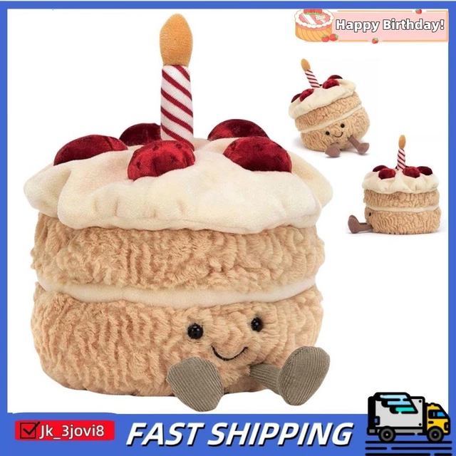 Amusing Hobby Jellycat Amuseables Strawberry Birthday Cake Plush