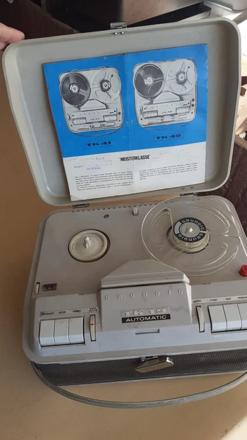 Grundig tk 19  Automatic REGISTRATORE A BOBINE + original manual
