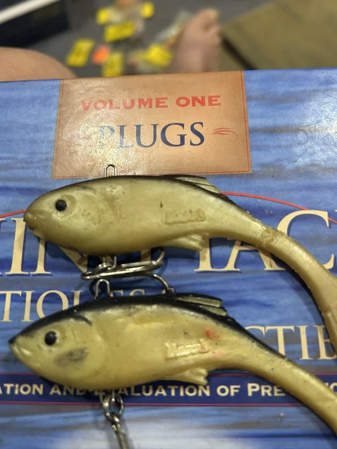 Leurre de pêche lumineux vintage Pre Rapala Luhr Jensen Eddie Pope Hot