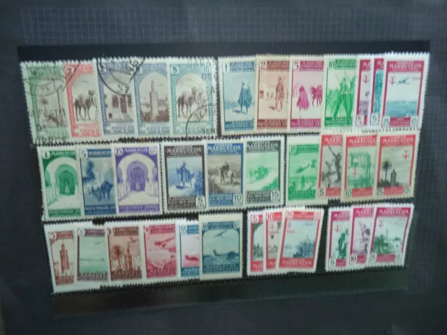 (Spanish Morocco) 57 Stamps - 1933/55