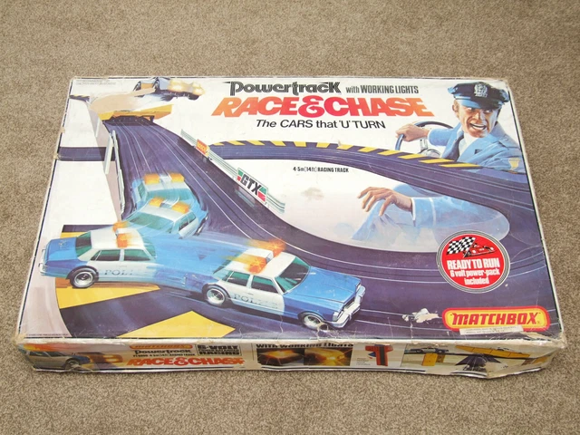 Vintage 1980's Matchbox Powertrack PT6000 Race & Chase Set -  Good Condition