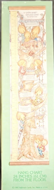 Vintage 1980 Hallmark Betsey Clark Happy Years Growth Chart Baby Nursery