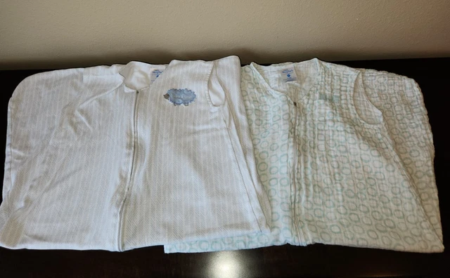 LOT OF 2 Halo SleepSacks Cotton & Muslin, size X-Large, EUC
