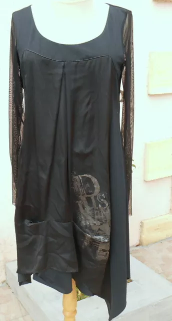 ROBE LONGUE la mode est vous LMV 38 40 noir m long PROMO