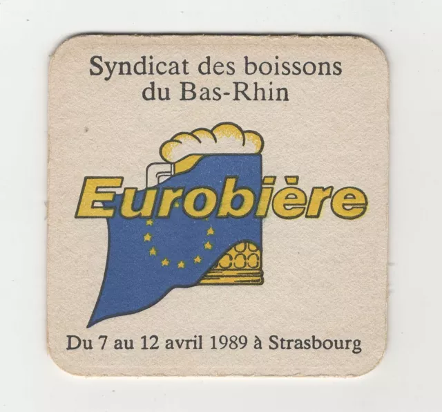 1 sous bocks  Eurobière Strasbourg  bierdeckel/beermat/bierviltje/coaster