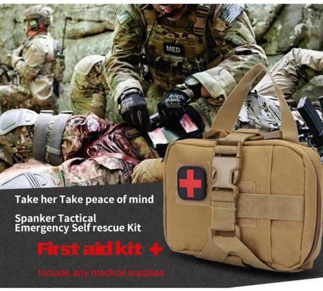 Nuova borsa medica tattica resistente Rip-Away kit pronto soccorso borsa da esterno Regno Unito