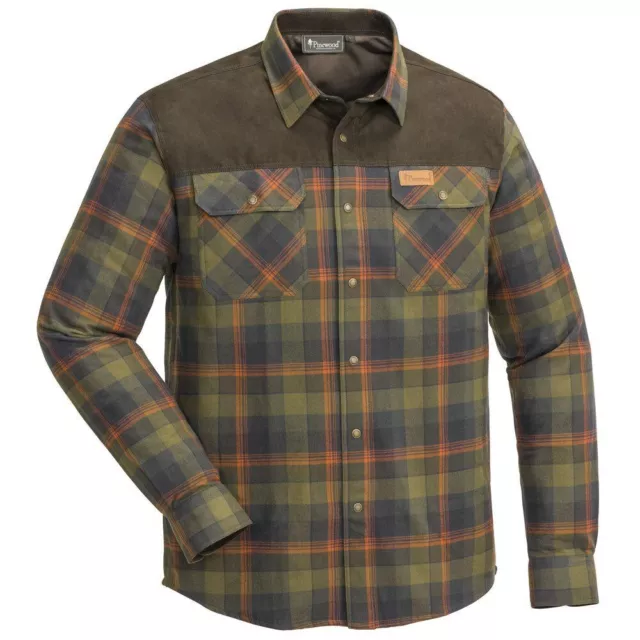 Pinewood Douglas Shirt Olive / Terracotta 9436 Country Check Hunting CLEARANCE