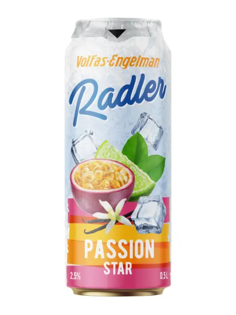 Volfas Empty Collectible Beer Can Passion Star Radler 500ml