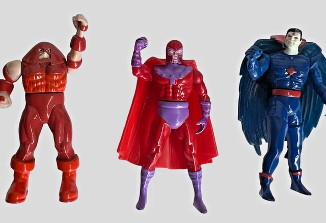 X-Men Steel Mutants Marvel Toy Biz Heavy Metal Lot of 9 Die Cast Figures 2