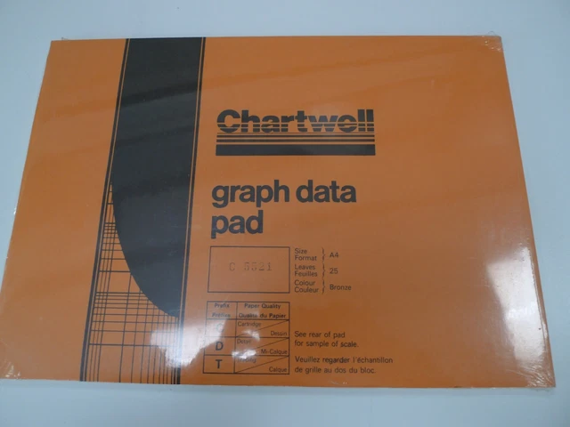 PAD CHARTWELL A4 Graph Paper Code 5551. Log 5 Cycles. £7.99 - PicClick UK