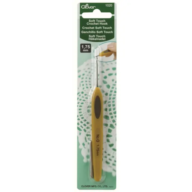 Clover Soft Touch Ergonomic Steel Crochet Hook