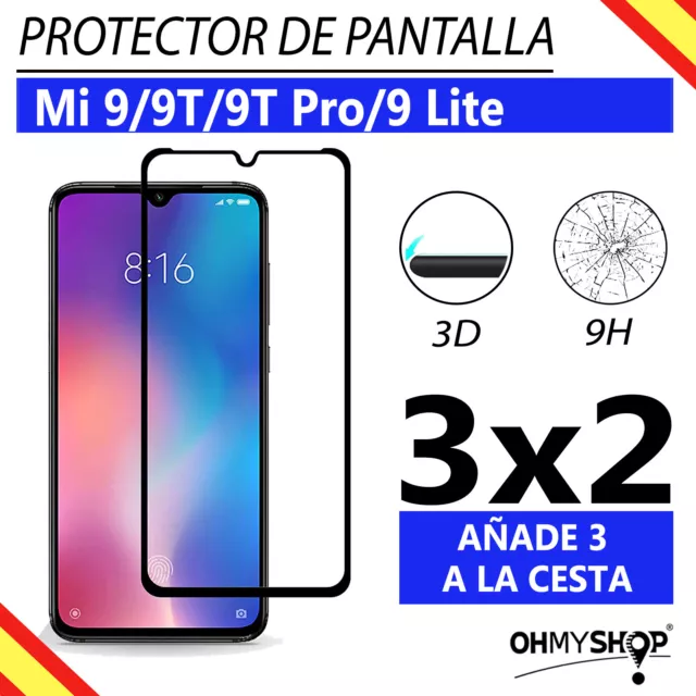 Protector Pantalla Xiaomi Mi 9/Lite/SE/9T/9T Pro/ Cristal Templado