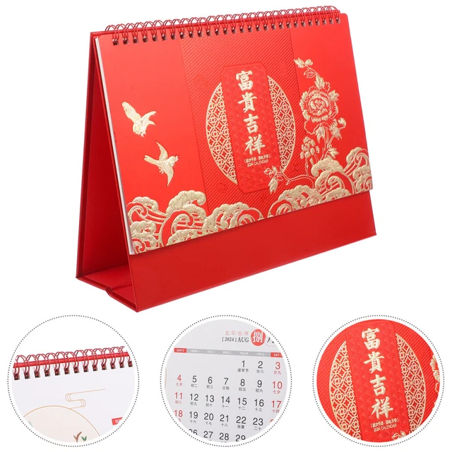HOUSEHOLD DESK CALENDAR Daily Mini Feng Shui 2024 Table Office £14.79