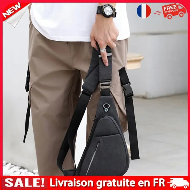 Sac de poitrine pour promenade de chien avec trou pour casque Bandoulière réglab