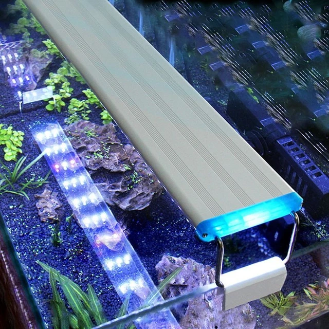 Aquarium LED Light Slim Fish Tank Aquatic Plant Grow Light Waterproof Clip Lamp