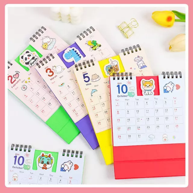 2024 KOREAN CUTE Cartoon Desk Calendar` 7.34 PicClick