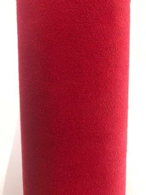 Vinyle adhésif imitation Alcantara Rouge 0,5 X 3 mètres