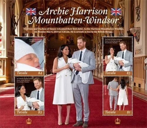 Tuvalu 2019 - Birth of Royal Baby Archie - Sheetlet - MNH