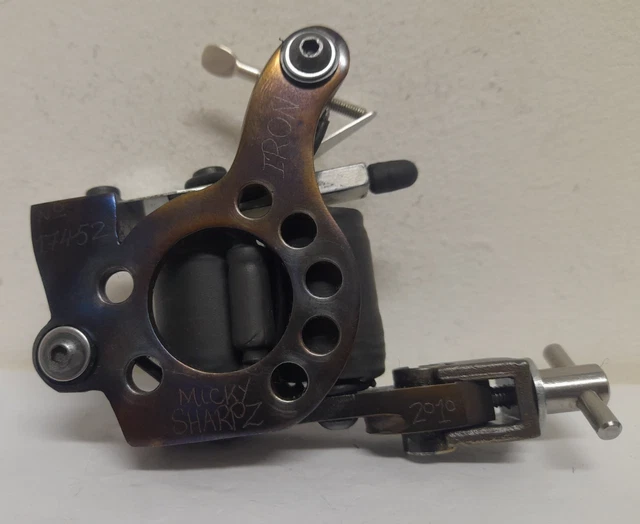 GENUINE MICKY SHARPZ 2009 Iron T-Dial tattoo machine shader