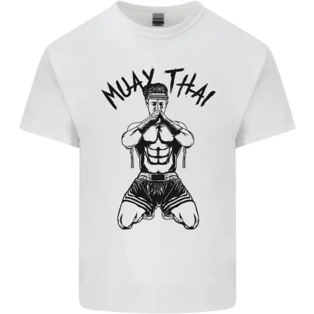 T-shirt top Muay Thai Fighter arti marziali miste MMA da uomo cotone