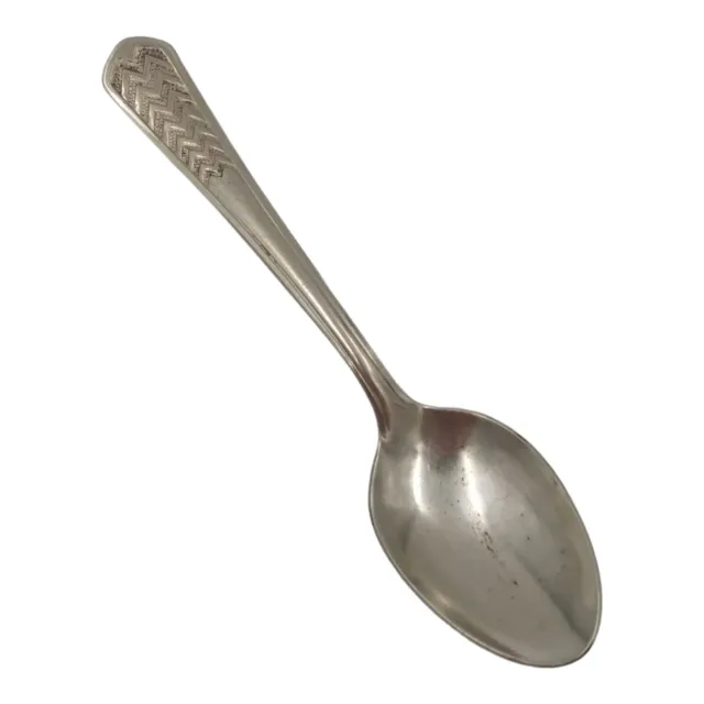 Vintage Zig Zag Chevron Demitasse Spoon Made in USA