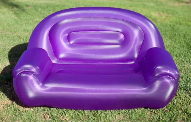 Inflatable Air Lounger Sofa Portable Couch Camping Chair, Easy Set-Up 54"