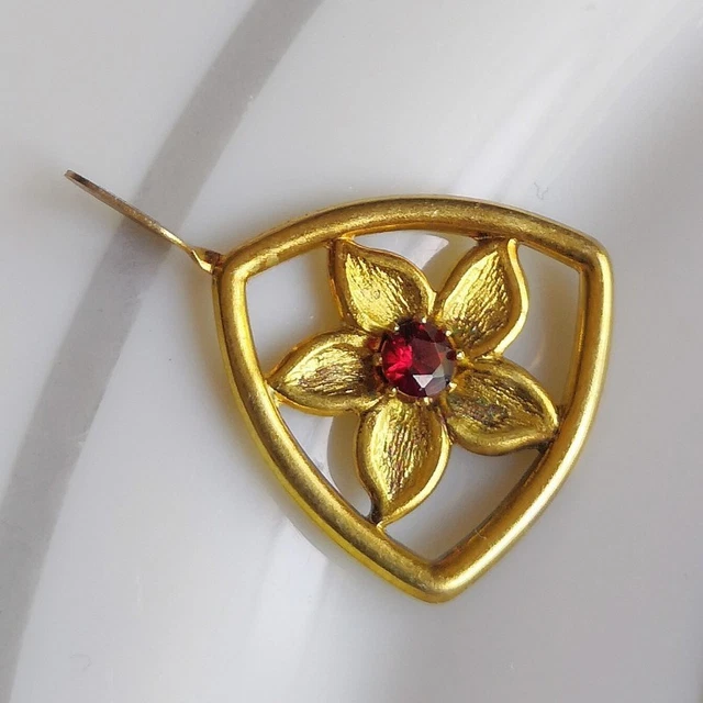 Broche Ancienne Lama Pérou – Argent Massif 925 – Art Déco/Nouveau