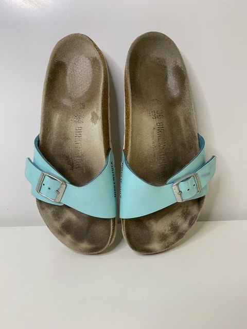 birkenstock madrid graceful faded aqua