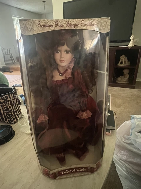 Genuine Fine Bisque Porcelain Doll-Collectors Choice Limited Edition COA 17"
