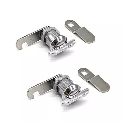2Pcs Thumb Operated Cam Lock 7/8" Non-Locking Compartment Lock for RV Compart...
